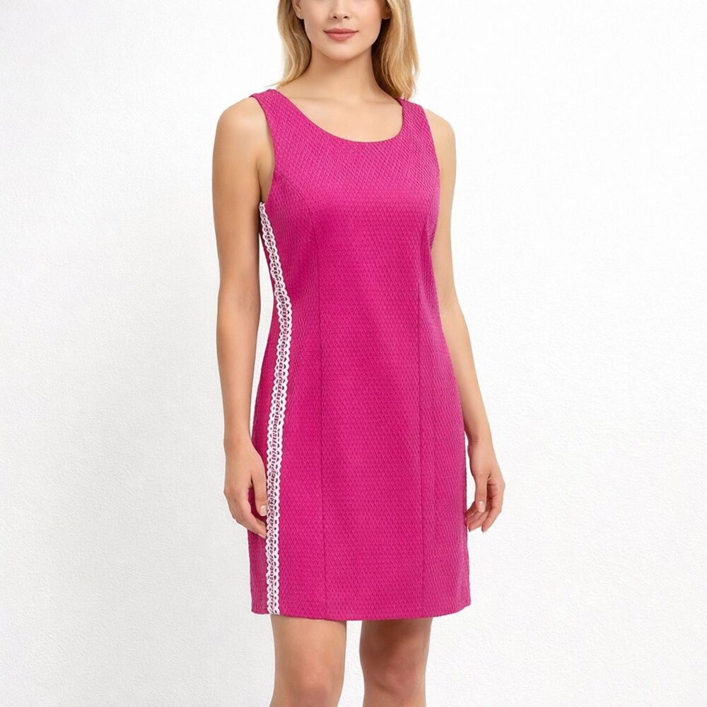 Pappagallo Dress Size 6 Sheath Pink Sleeveless NWT